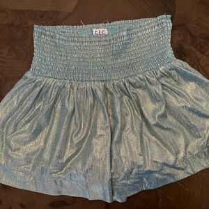 Shimmery Blue Shorts